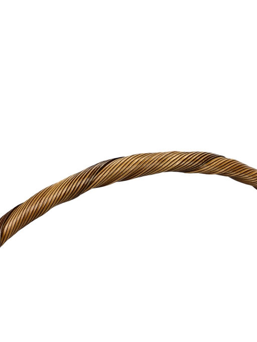 Корзина плетёная для хранения, 10×10×10 см, ручка h=10 см, пластиковая, коричневая, Greengo