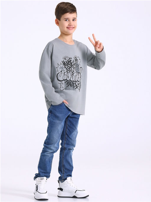 лонгслив 1ПДЛД4575001 - Апрель фото 3