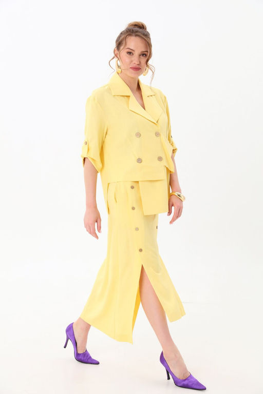 Костюм NIKVA н972-3 лимонный фото 5