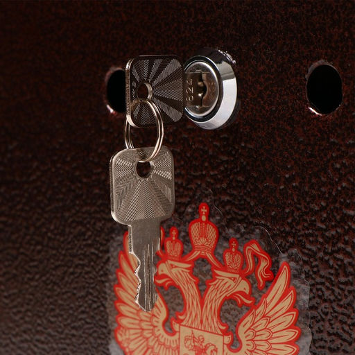 Ящик почтовый с замком, вертикальный, Домик-Элит, коричневый - Simaland фото 7