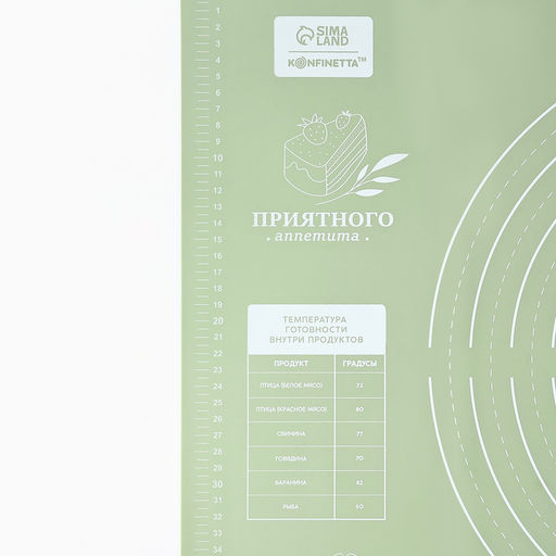 Силиконовой коврик для выпечки Приятного аппетита, 5070 см - KONFINETTA фото 2