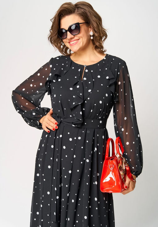 Платье EVA GRANT 7177 горох