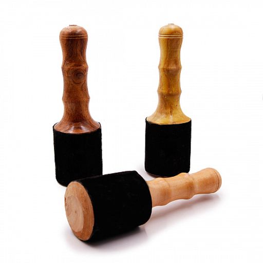 Резонатор для поющей чаши дерево кожа 19см-6см - Сандаловый дом фото 2