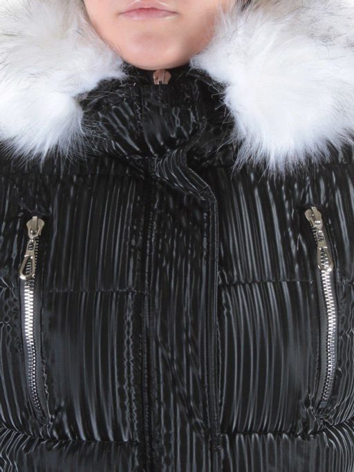 2037 BLACK Куртка зимняя облегченная женская Yixiangyuan - Fashion фото 4