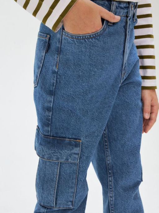 20130440003, Брюки джинсовые детские для мальчиков Factum синий - Acoola фото 3