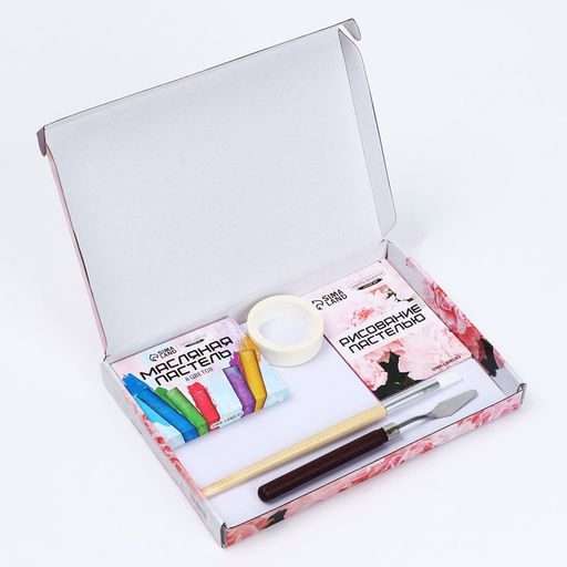 Набор для рисования масляной пастелью Пионы, 8 цветов, набор для творчества