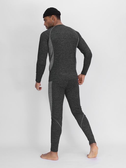Комплект мужского термобелья без начеса темно-серого цвета 2211TC - FUYOUKAI фото 5