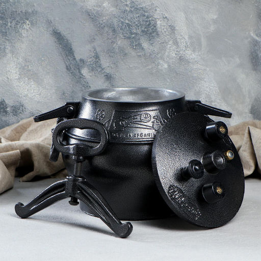 Казан (скороварка) 5,0 л Афганский, черный с боковыми ручками (Н106)