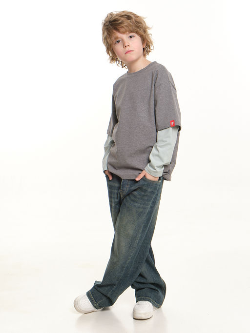 Лонгслив для мальчика с подзорным рукавом 22-0228 - Mini maxi фото 13