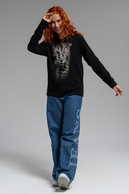 8513 Футболка с длинным рукавом женская