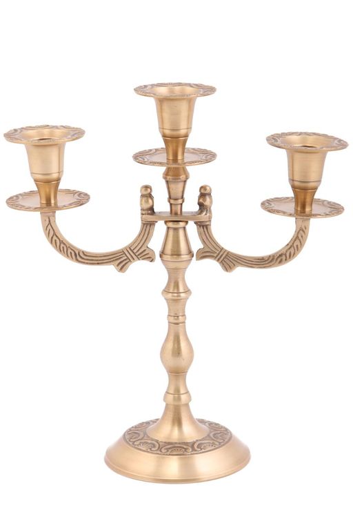 Подсвечник № П807/3/2 (антик) Классик на 3 свечи