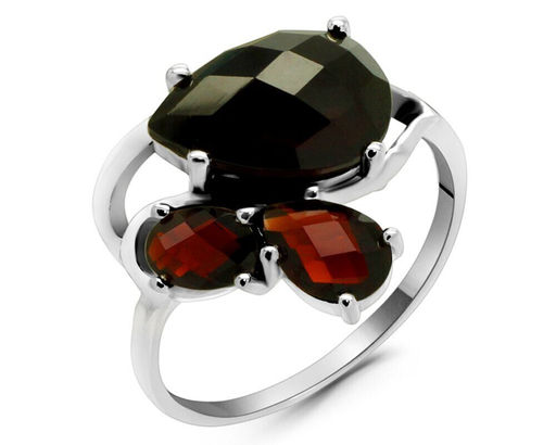 Кольцо из серебра гранат, Феруччо