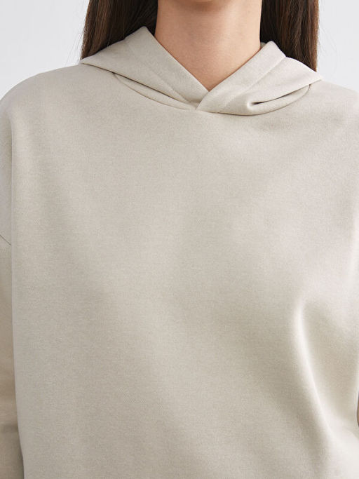 Oversize Kad?n Kal?n Hoodie