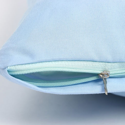 Наволочка декоративная Экономь и Я цвет голубой, 40 х 40 см, полиэстер  фото 3