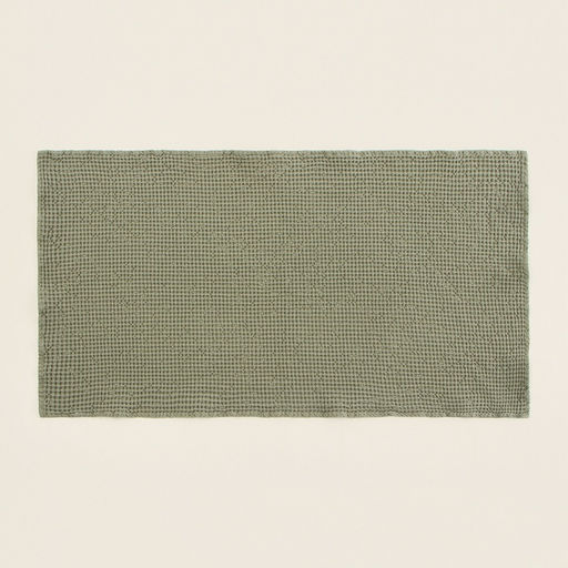 Полотенце вафельное SL HOME: Linen «Олива», 60×140 см, оливковое