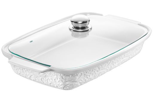 Блюдо для запекания и сервировки 1,8 л 34,5*21,5*10,5 см Лоза + стекляная крышка, прямоугольное - Elan gallery фото 6