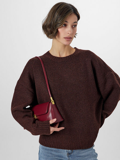 Джемпер женский коричневый - Mark formelle фото 6