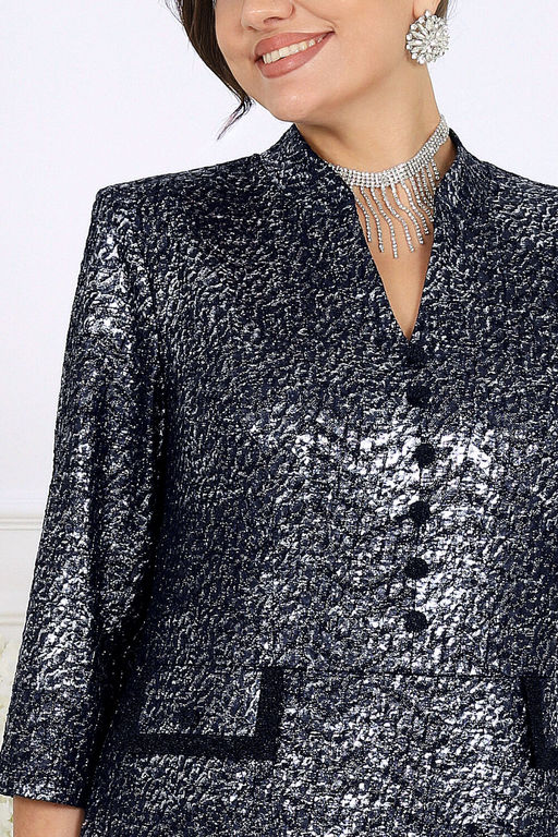 Платье Ninele 7523 синий  фото 2