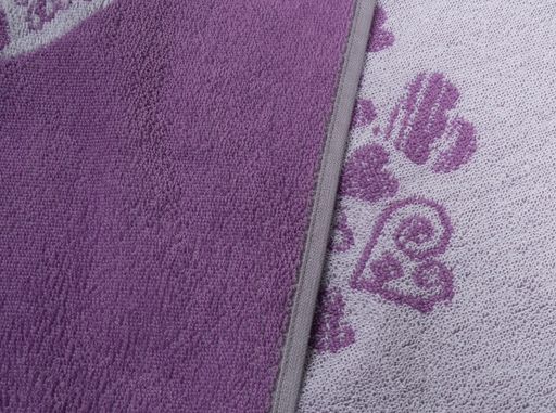 6с103.412ж1 Mi Amor (фиалка-сер) Полотенце махровое 50х90см