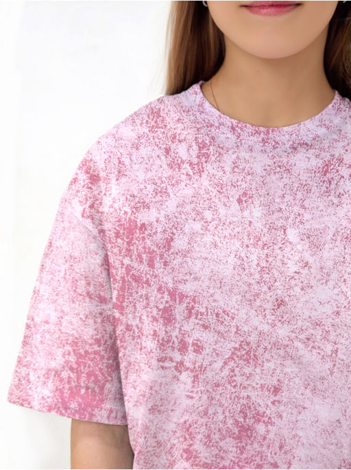 Футболка Винтаж Бело - Розовый Девочка - София фото 3