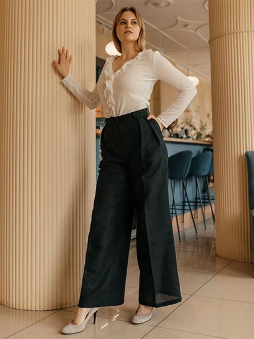 Брюки женские 100% лён - Волтри фото 2