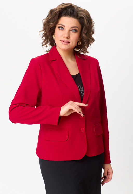 Жакет БелЭльСтиль 203 красный  фото 4