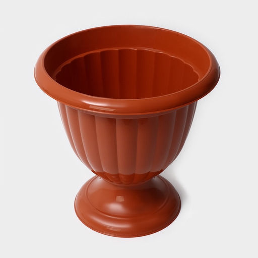 Вазон для цветов «Жасмин», 9 л, d=32.5 см, h=33.7 см, коричневый