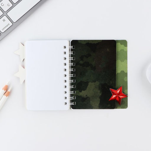 Блокнотик с разделителем А7, 40 л 23 февраля - Artfox фото 3