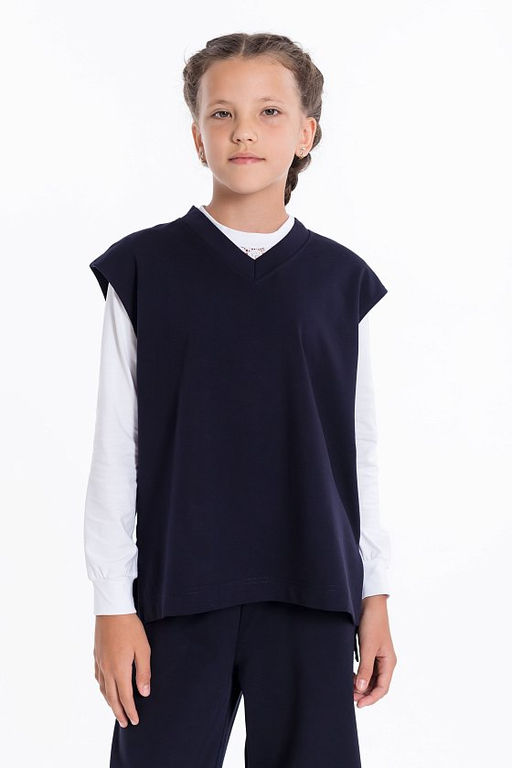 Жилет М224086а синий