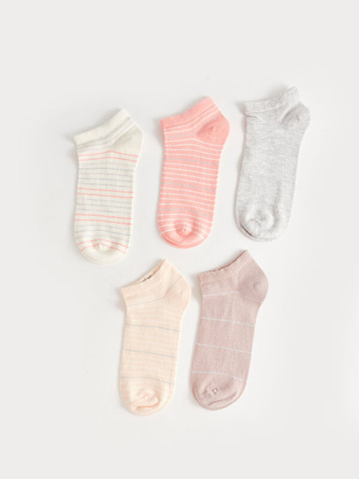 ?izgili Kad?n Patik ?orap 5li