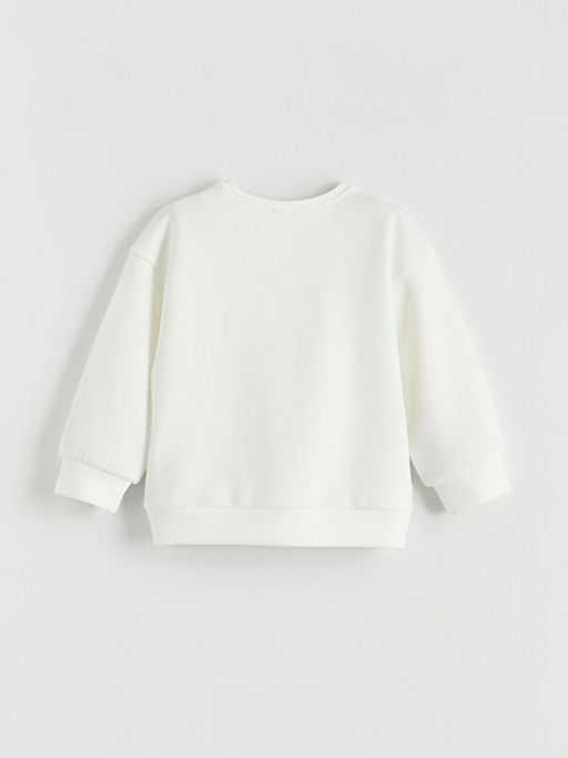 Bisiklet Yaka Soft Touch K?z ?ocuk Sweatshirt