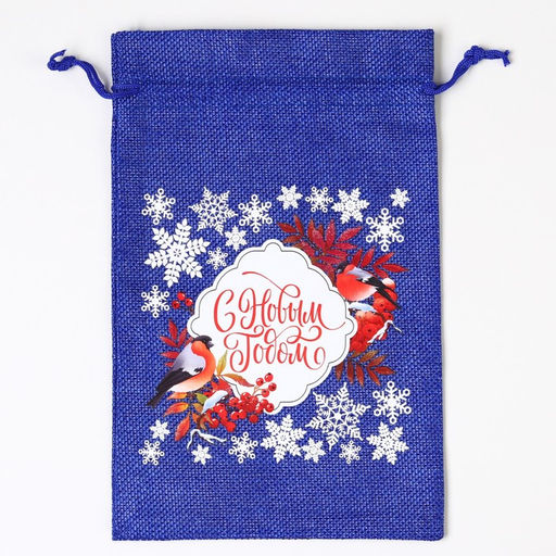 Цена за 5 шт. Мешок с термонаклейкой Рябина на снегу, 16 24 см +/- 1.5 см - Дарите счастье фото 2