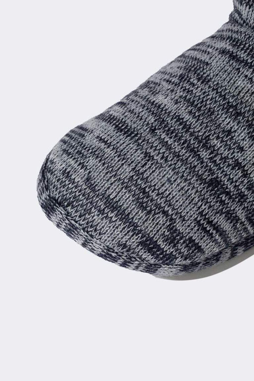 Мужские домашние тапочки на плоской подошве - Defacto фото 4