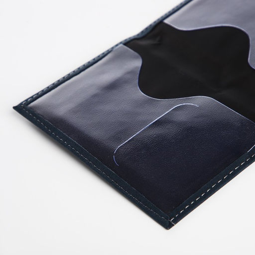 Обложка для паспорта, тёмно-синяя