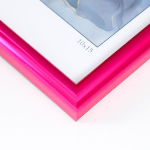 Цена за 2 шт. Фоторамка пластик "Радуга" 10х15 см, пурпурный металлик (пластик)