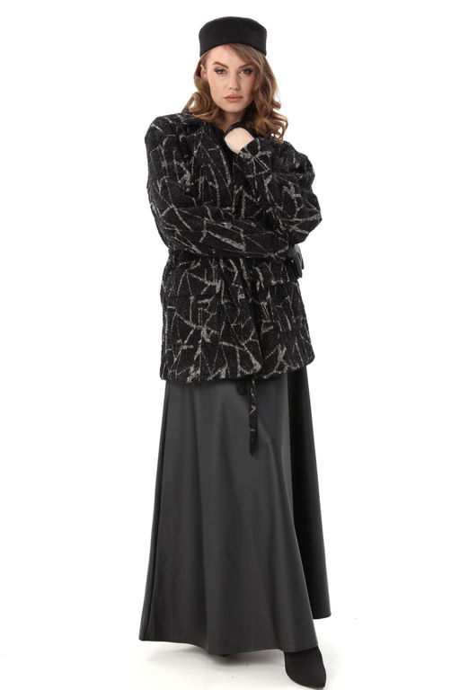 Костюм NIKVA н1005-1 чёрная геометрия и чёрный