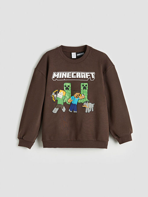 Minecraft Bask?l? Erkek ?ocuk Kal?n E?ofman Tak?m?