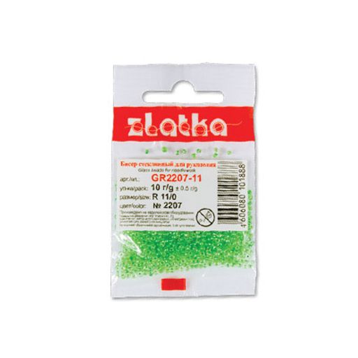 Бисер Zlatka GR 11/0 (0001-0021A) 10 х 10 г  фото 3