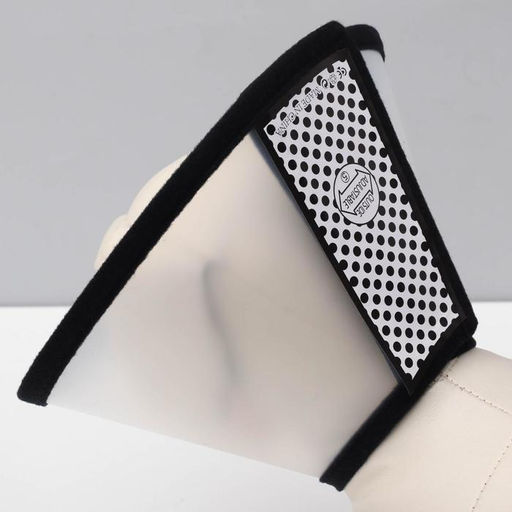 Ветеринарный воротник №4, обхват шеи 26-31 см, высота 13 см, чёрный - Пижон фото 2