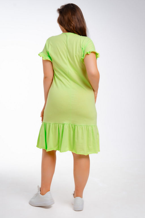 Платье женское из кулирки Чейси 2 неон