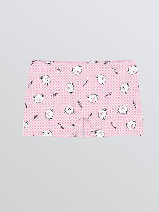 Bask?l? K?z ?ocuk Boxer 3l?