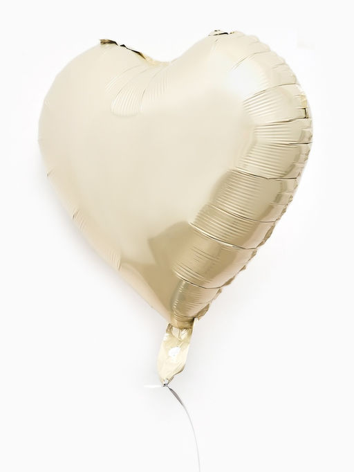 Цена за 2 шт.Воздушные шары фольгированные 17 Сердце, молочный сатин, набор 5 шт. - Страна карнавалия фото 3