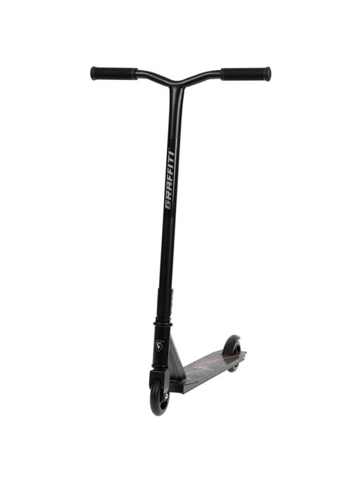 Самокат трюковой GRAFFITI Zigzag 23, колёса PU 100 мм, 85А, цвет чёрный