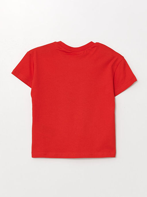 Bisiklet Yaka K?sa Kollu Bask?l? Erkek Bebek Ti??rt 2li - Waikiki фото 3