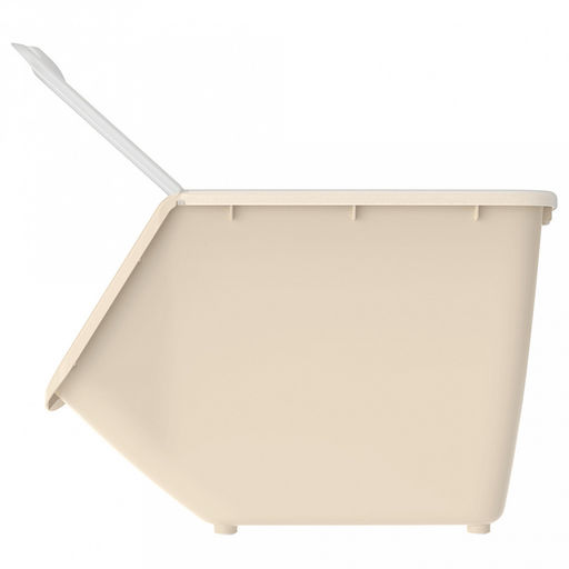 Контейнер для продуктов 10,5л, 33,7х23,8х21,7см, откидная крышка с отверстиями, полипропилен, слоновая кость (Россия) - Домашняя мода фото 3