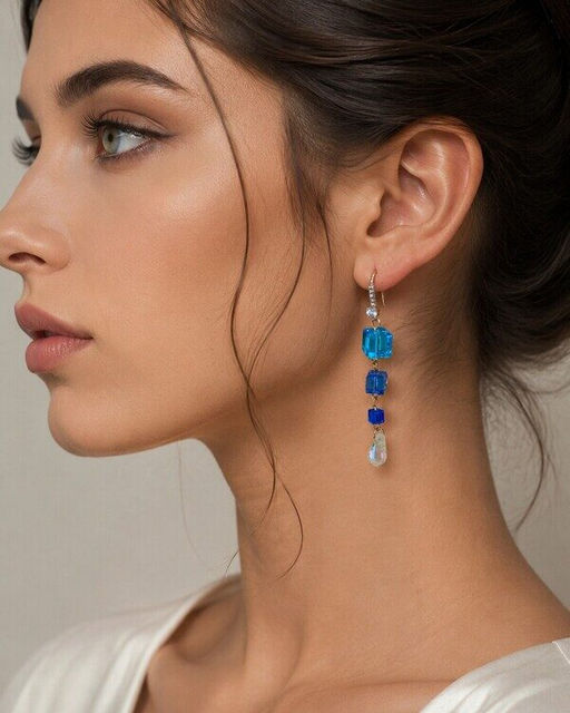 Серьги с кристаллами Swarovski