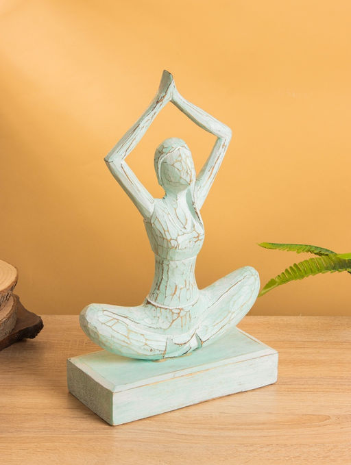 Сувенир «Медитация», 22×10×35 см, дерево, мятный