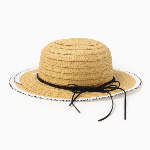 Шляпа для девочки MINAKU «Куколка», жёлтая, размер 50