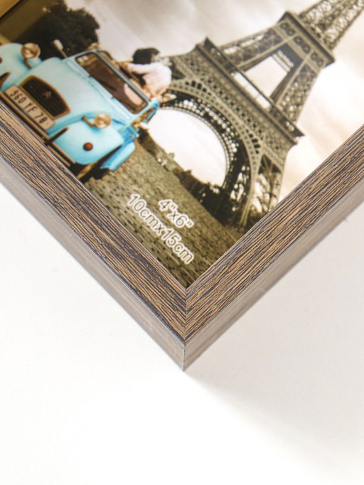 Фоторамка для фото 10×15 см «Ламберто», пластик, бежево-чёрный с под золотом, 16×11×3.5 см