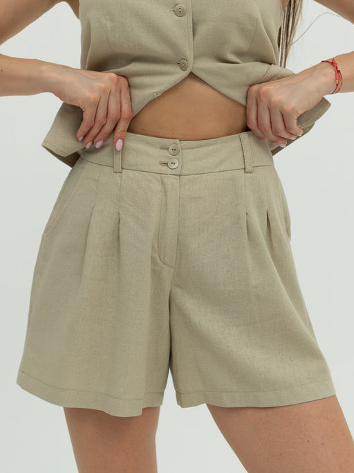 Шорты ЛЕН с ХЛОПКОМ